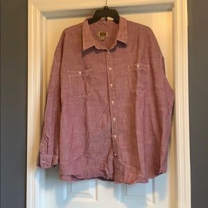 Men’s 5XL button down long sleeve dress shirt